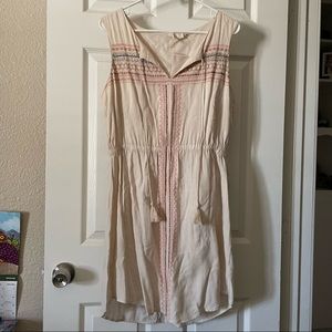 Beautiful Cream Dress with bead detailing